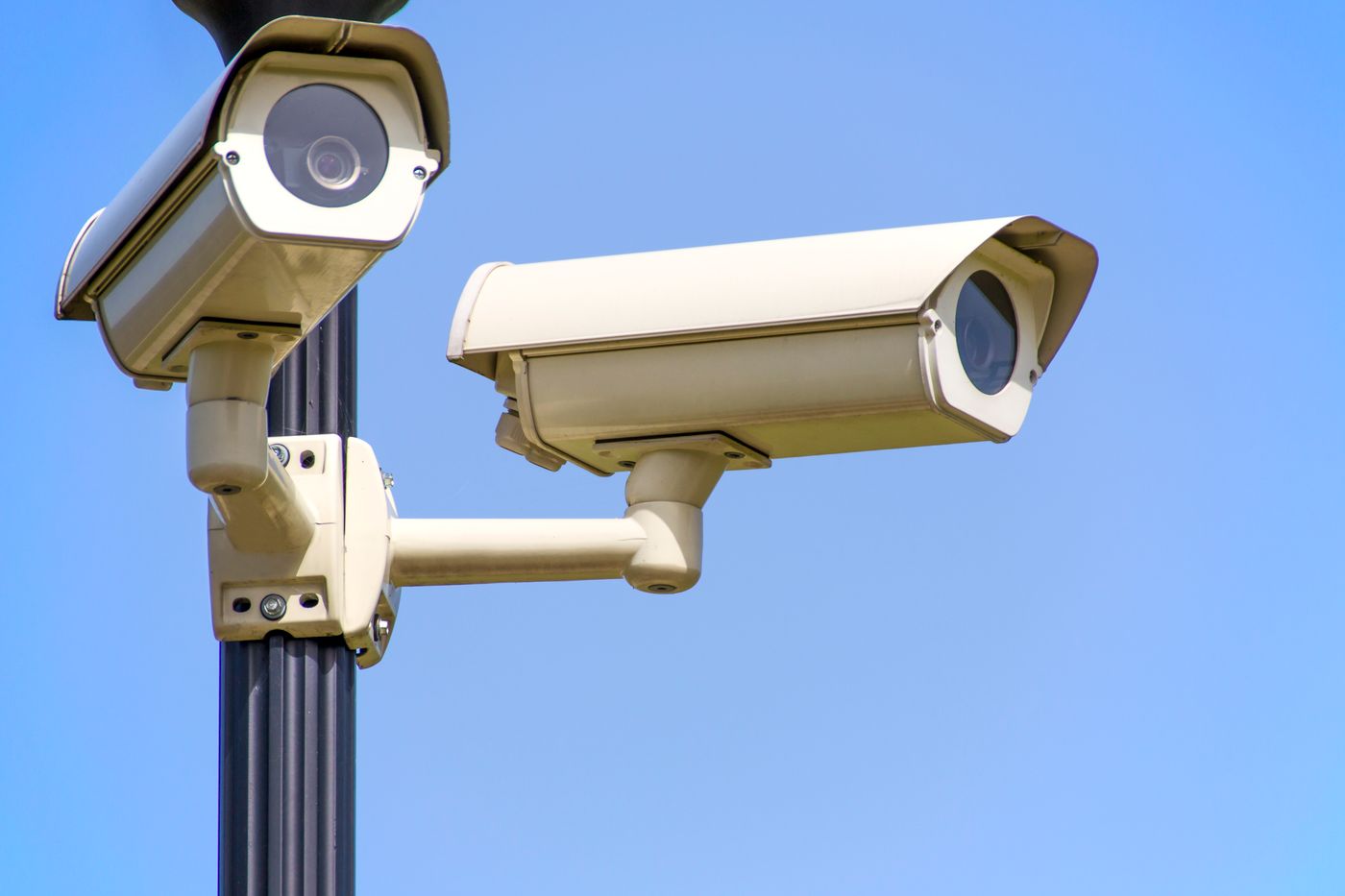 Modern security cameras for smart CCTV site monitoring